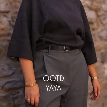 Tenue du jour en YAYA. Un duo de gris, des coupes amples et une allure décontractée comme j’aime. Je porte