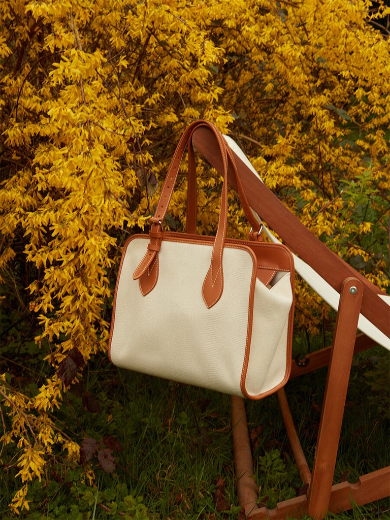 Grand sac cabas femme - Paul Marius - LeCabas M - Escapade - Toile Beige — vue 9
