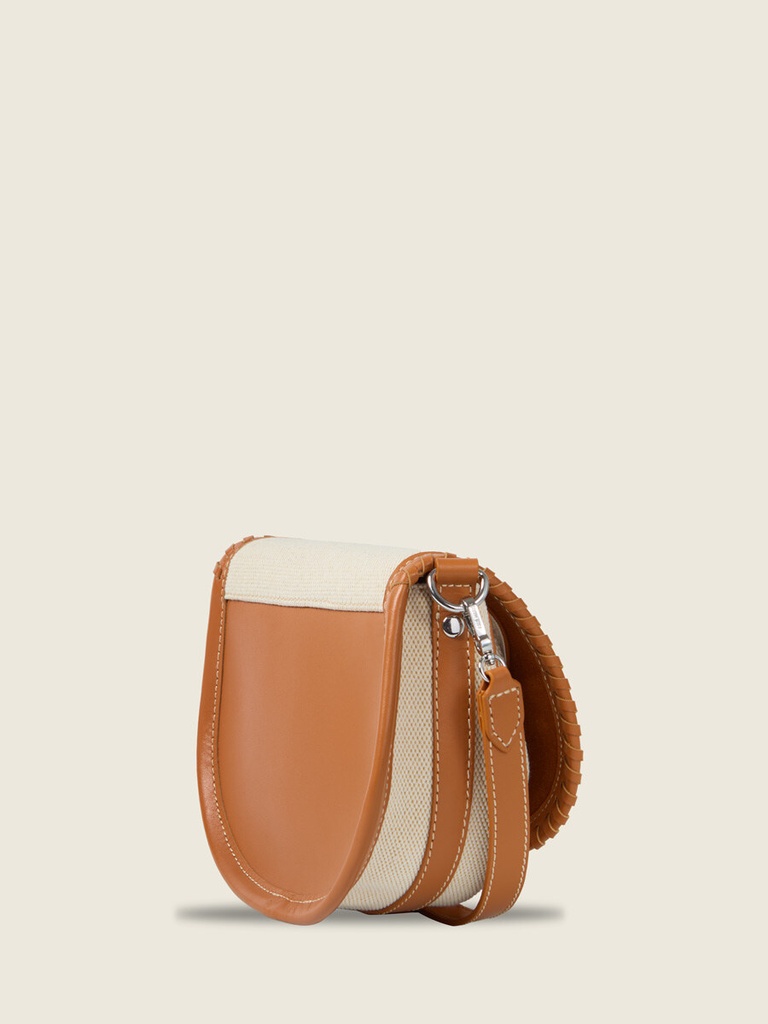 Petit sac bandoulière femme - Paul Marius - LeBobo - Escapade - Toile Beige — vue 7