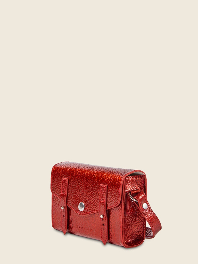 Sac à bandoulière en cuir - Paul Marius - Le mini Indispensable - Star Flamme — vue 4