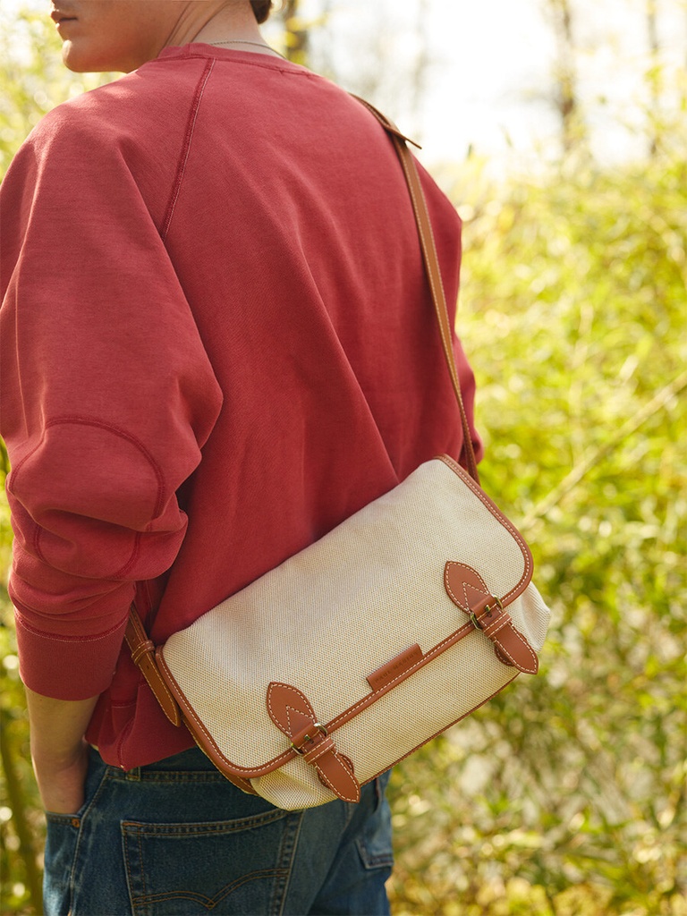 Sac bandoulière femme - Paul Marius - Loulou - Escapade - Toile Beige — vue 2