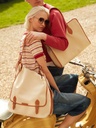 Sac femme - Paul Marius - Loulou XL - Escapade - Toile Beige — vue 5