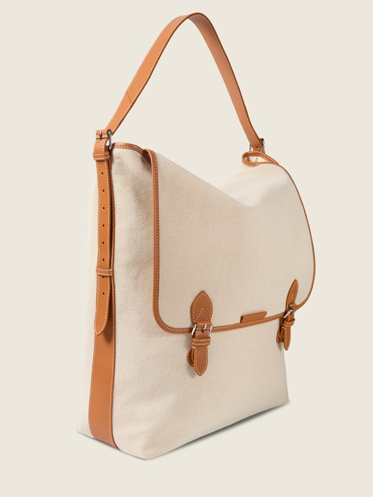 Sac femme - Paul Marius - Loulou XL - Escapade - Toile Beige — vue 7