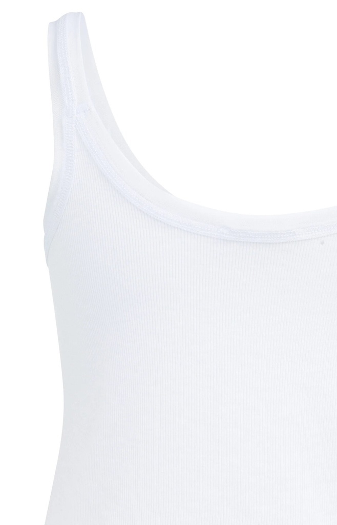 Débardeur avec finition en maille filet - YAYA - blanc — vue 7