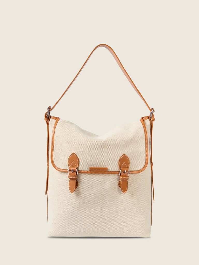 Sac femme - Paul Marius - Loulou L - Escapade - Toile Beige — vue 2