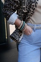 Surchemise en jeans oversized - Max - Léopard camel — vue 3