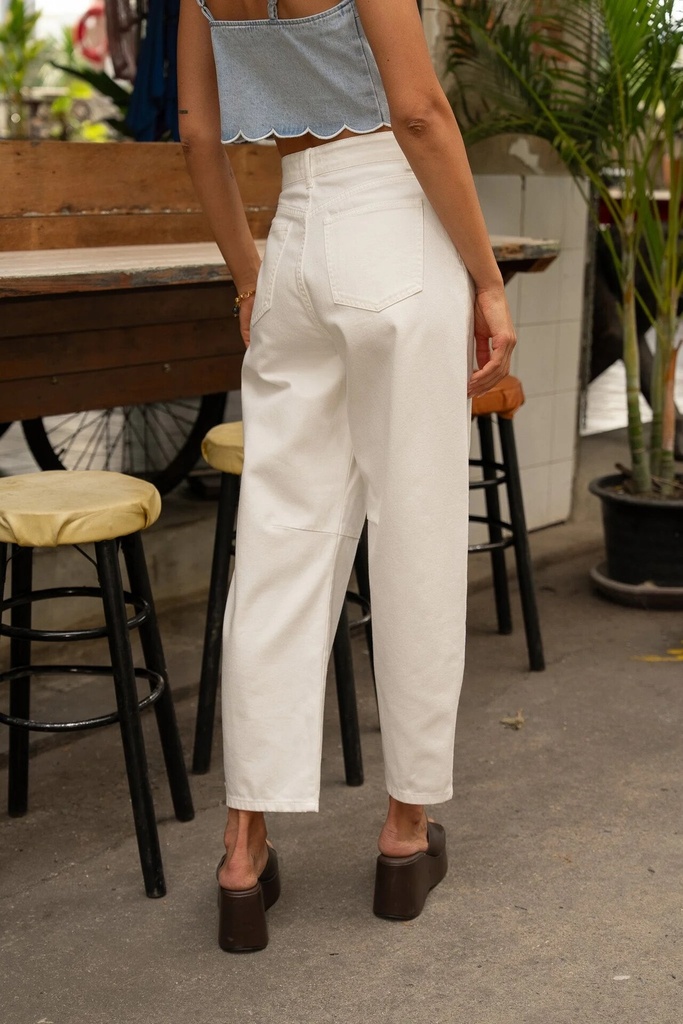 Jeans baloon - Brandy - Ecru — vue 3