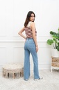 Jeans droit avec poches appliquées - Loris - bleu clair — vue 3