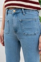 Jeans droit avec poches appliquées - Loris - bleu clair — vue 5
