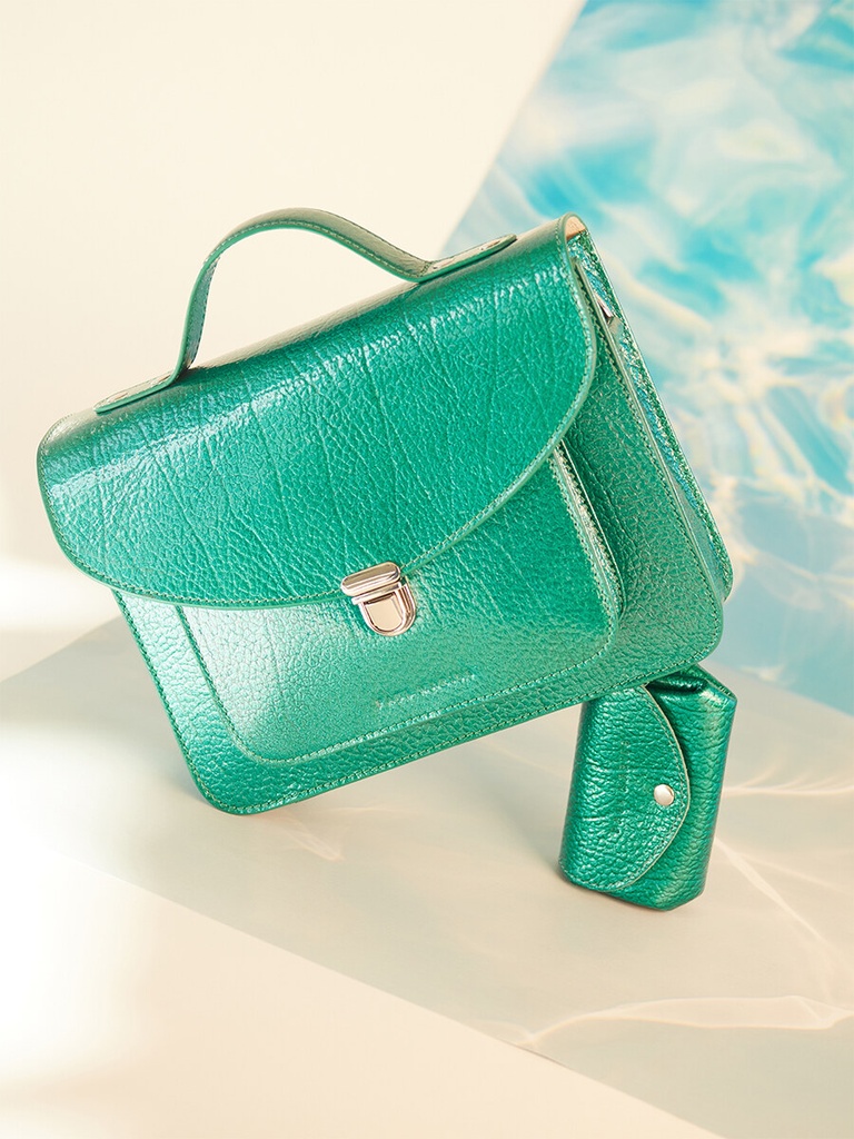 SAC À MAIN MINI EN CUIR - Paul Marius - Mademoiselle George - Star Lagon — vue 2