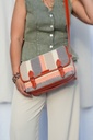 Sac bandoulière en cuir femme - Paul Marius - Loulou Raphia - Multicolore — vue 3