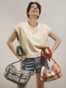 Sac bandoulière en cuir femme - Paul Marius - Loulou Raphia - Multicolore — vue 7