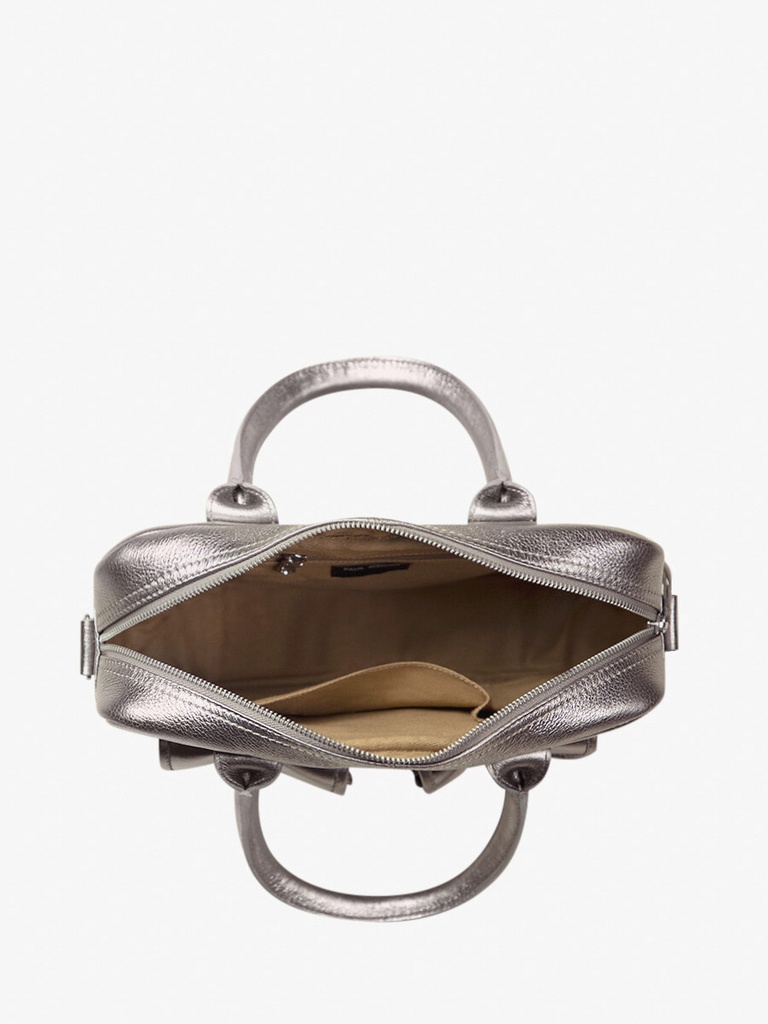 Sac cours Paul Marius LeDandy S en cuir acier (vue 4)