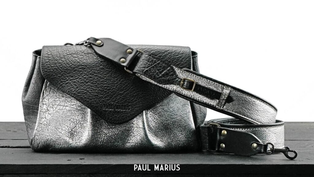 Sac - Paul Marius - Suzon M - Argenté/noir — vue 3