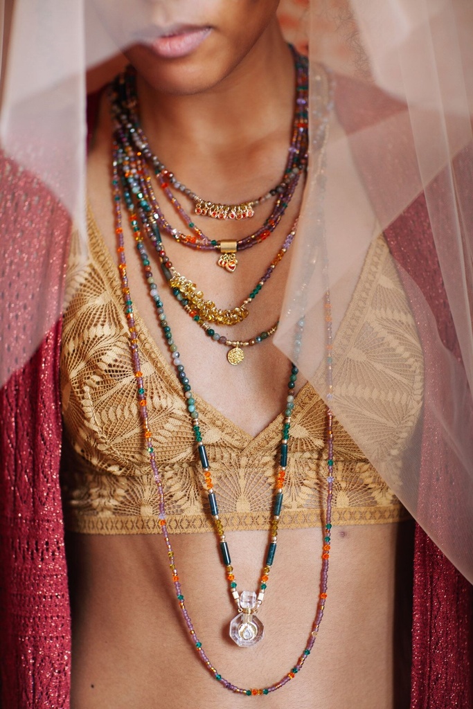Collier - Kharmari - Eponia Blé — vue 2