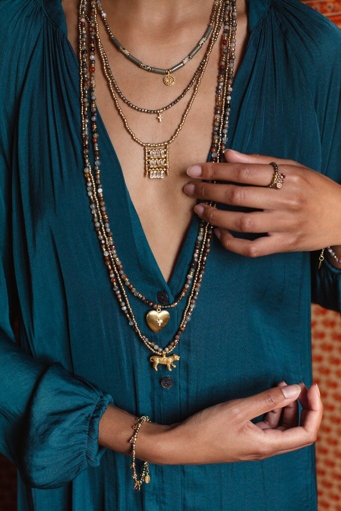 Collier - Kharmari - Kimati - Sienne — vue 2