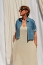 Veste en jeans courte - Maya - bleu moyen — vue 2