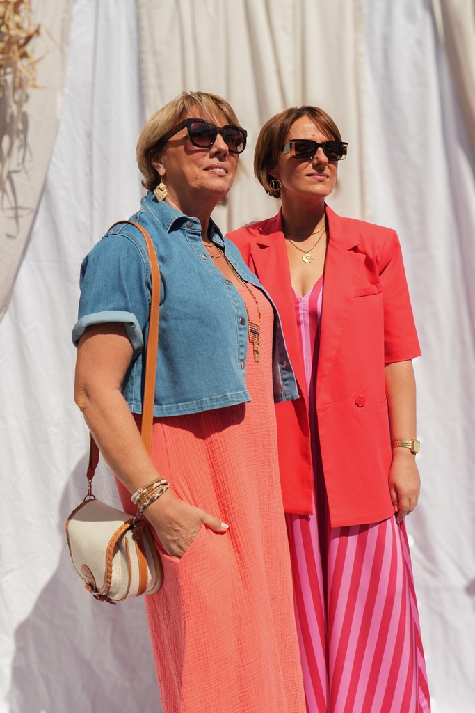 Veste en jeans courte - Maya - bleu moyen — vue 3