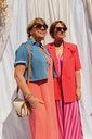 Veste en jeans courte - Maya - bleu moyen — vue 3