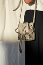 Sac à main en cuir - Paul Marius - Capucine XS Python - Galet — vue 3