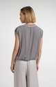 Chemise cache-cœur sans manches, finition nouée - YAYA - Storm Cloud Grey (vue 4)