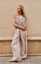 Chemise cache-cœur sans manches, finition nouée - YAYA - Storm Cloud Grey (vue 6)