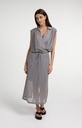 Chemise cache-cœur sans manches, finition nouée - YAYA - Storm Cloud Grey — vue 7