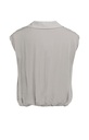 Chemise cache-cœur sans manches, finition nouée - YAYA - Storm Cloud Grey (vue 8)