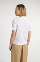 Chemise en jersey, manches courtes, coutures apparentes - YAYA - Pure White — vue 3