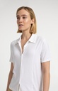 Chemise en jersey, manches courtes, coutures apparentes - YAYA - Pure White — vue 4