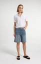 Chemise en jersey, manches courtes, coutures apparentes - YAYA - Pure White — vue 6