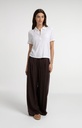 Chemise en jersey, manches courtes, coutures apparentes - YAYA - Pure White — vue 7