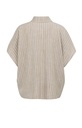 Chemise manches courtes à rayures - YAYA - Safari Brown Dessin — vue 9