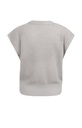 Pull col V en maille texturée - YAYA - Alabaster Gray Melange — vue 8