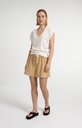 Pull col V en maille texturée - YAYA - Milk Beige Melange — vue 6