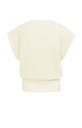 Pull col V en maille texturée - YAYA - Milk Beige Melange — vue 7