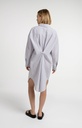 Robe chemise à rayures avec finition croisée - YAYA - Storm Cloud Grey Dessin — vue 6