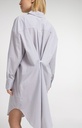 Robe chemise à rayures avec finition croisée - YAYA - Storm Cloud Grey Dessin — vue 8