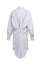 Robe chemise à rayures avec finition croisée - YAYA - Storm Cloud Grey Dessin — vue 11