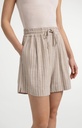 Short rayé, taille élastiquée - YAYA - Safari Brown Dessin — vue 5