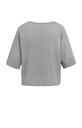 T-shirt oversize, col bateau, en maille fine - YAYA - Storm Cloud Grey — vue 7