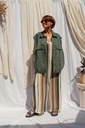Veste en jeans sans manche oversize - Célia - Vert — vue 4