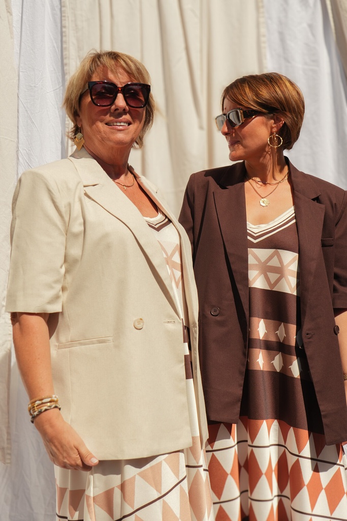 Blazer à manches courtes - Beige — vue 9