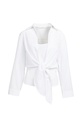 Chemise nouée avec haut sans manches assorti - YAYA - Pure White — vue 2