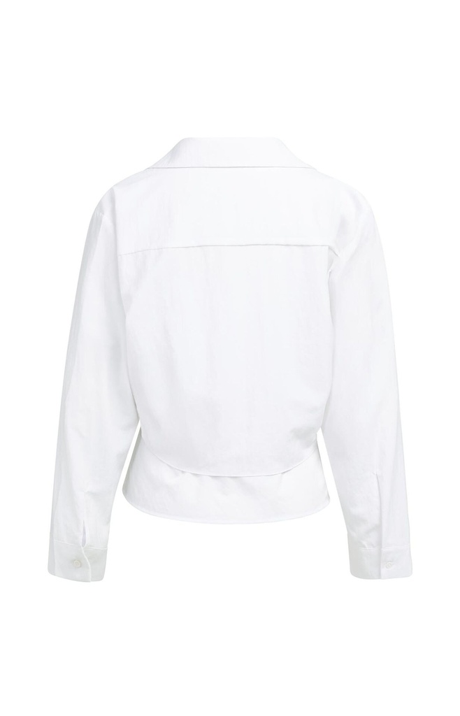 Chemise nouée avec haut sans manches assorti - YAYA - Pure White — vue 8