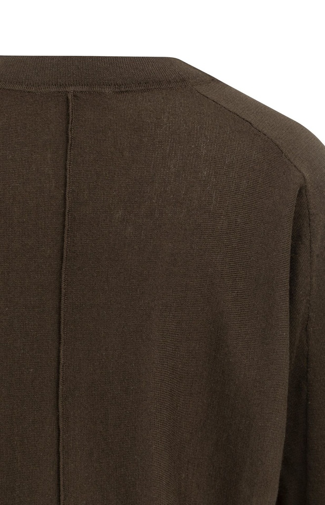 Pull col V, manches 3/4 et coutures apparentes - YAYA - Delicioso Brown Melange — vue 10