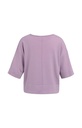T-shirt oversize, col bateau, en maille fine - YAYA - Lavender Mist Purple — vue 5