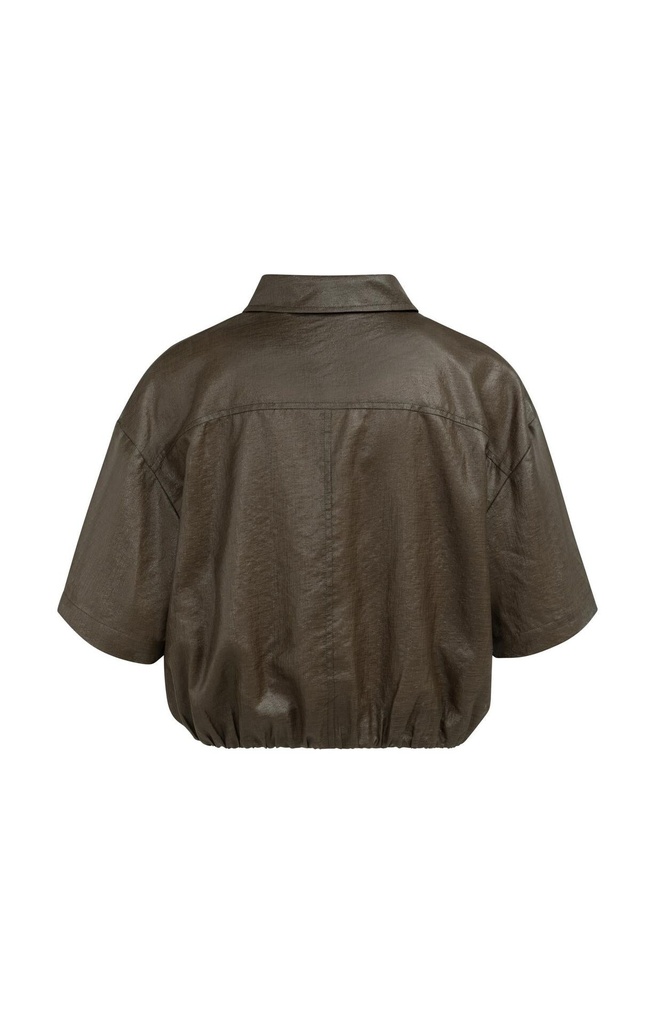 Veste chemise, effet enduit - YAYA - Delicioso Brown — vue 7