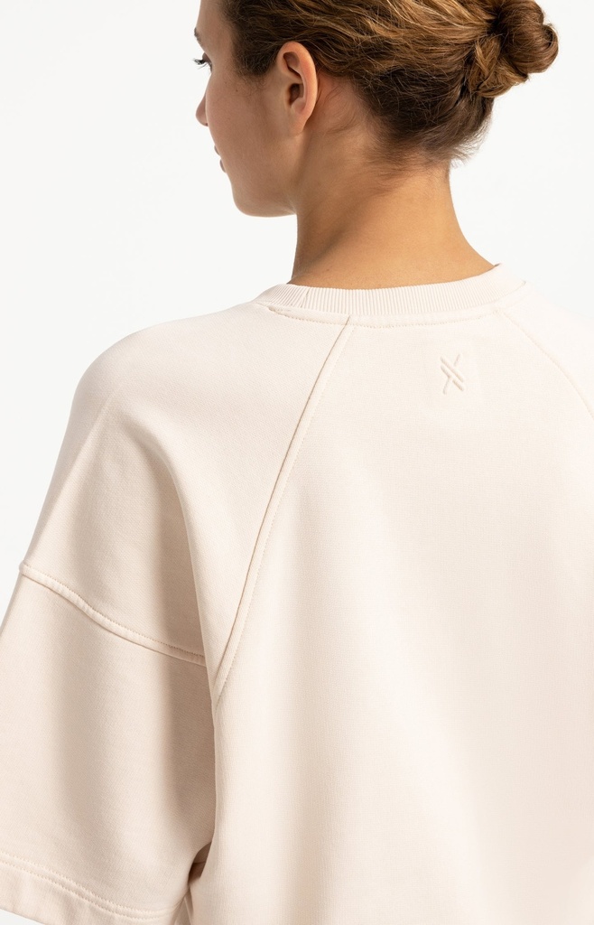 Sweat-shirt à manches raglan courtes - YAYA - Almond Peach Pink — vue 5
