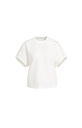 Sweat-shirt sans manches avec plis aux épaules - YAYA - Off White — vue 2